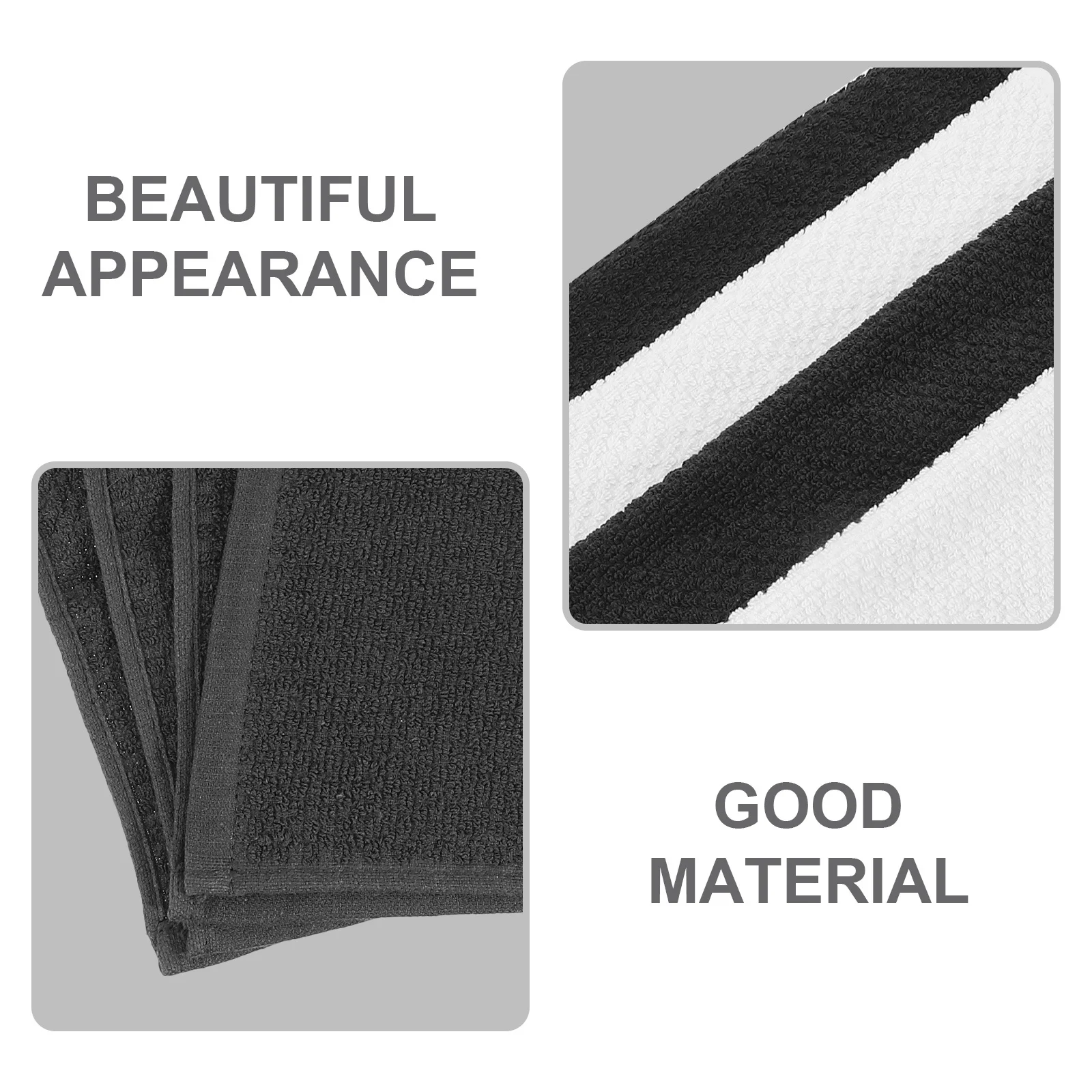 

8pcs Reusable Dishwashing Cloths Black White Kitchen Face Washing Microfiber Cloth Dish Cleaner Duster Cloth