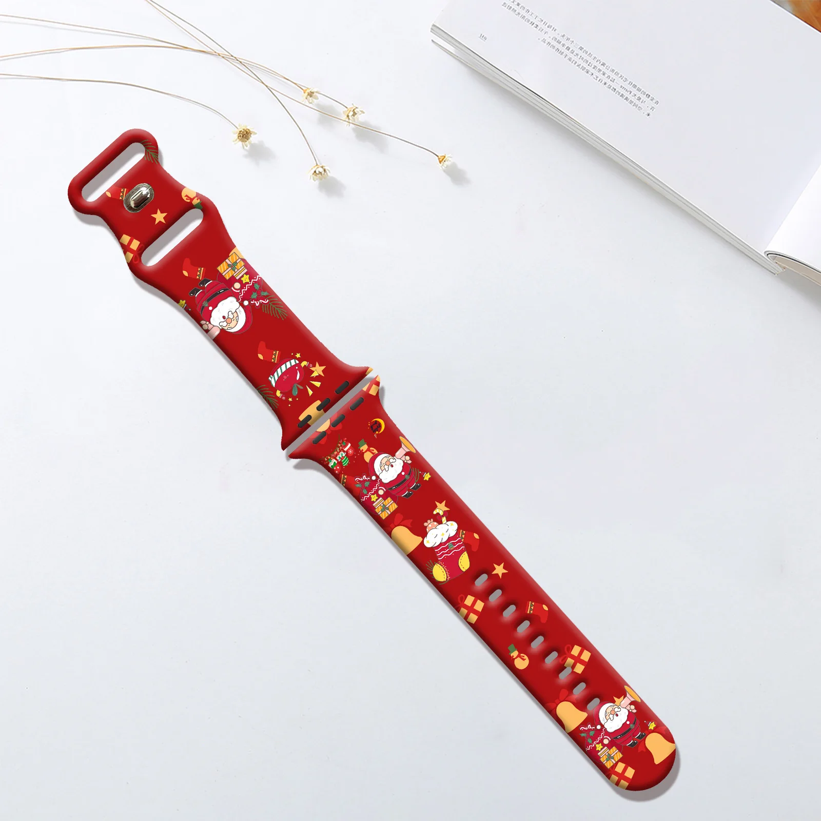 Cinturino stampato Dream Christmas per Apple Watch 11 10 9 8 Cinturino sostituibile per cinturino iWatch 42mm 41mm 40mm 38mm
