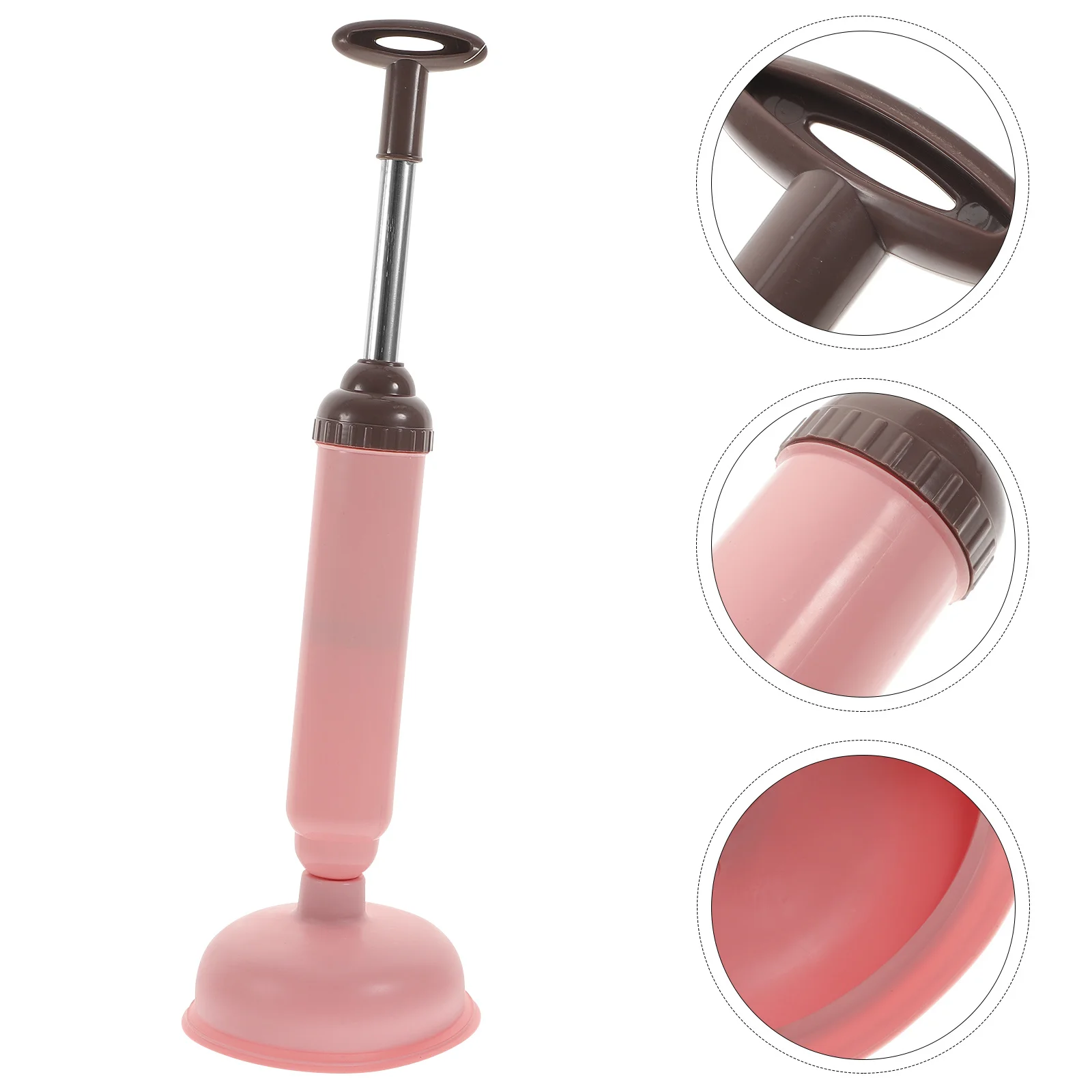 

High Pressure Toilet Plunger with Holder Powerful Home Drain Cleaner Tool Sink Bathroom Kitchen Unclogger Plunger with Holder