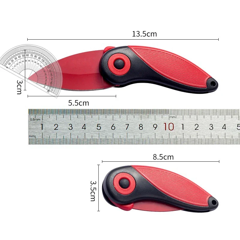 2024 Mini Cute Bird Folding Pocket Knife Kitchen Stainless Steel Vegetable Peeler Portable Keychain Cutter Slicer Paring Knife