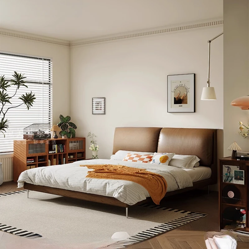 

Luxury 200×180cm Double Bed Storage Set Metal Modern Adults Loft Bedroom Beds King Size Hotel Camas De Dormitorio Home Furniture