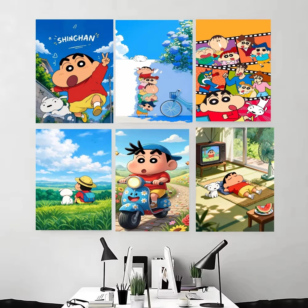 500/1000/1200/2000PCS Jigsaw Puzzle Hilarious Crayon Shin‑chan Classic Japanese Cartoon Character Home Decor Collectible Gift