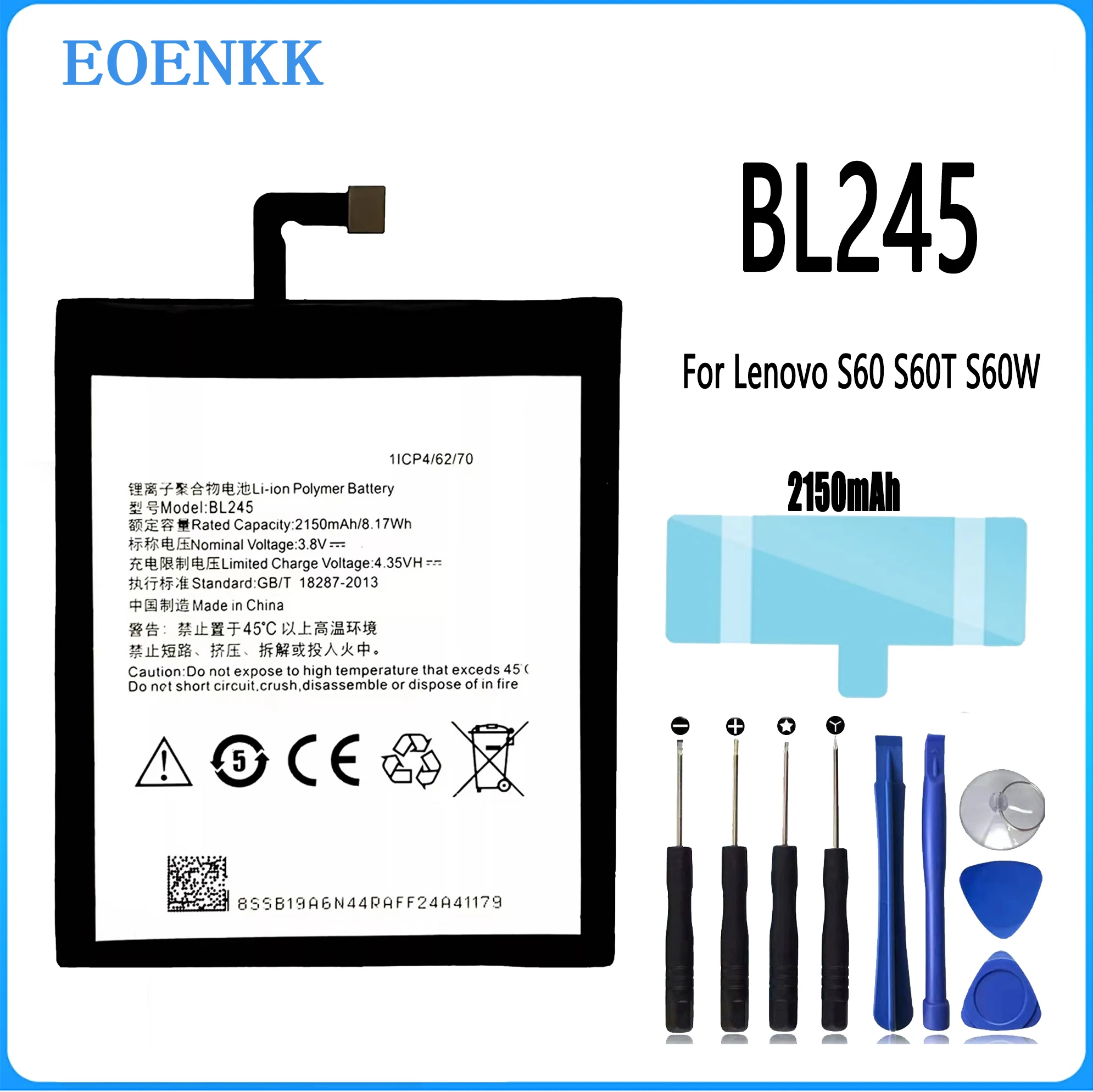 

BL-245 BL245 Battery For Lenovo S60 S60T S60W Original Capacity Replacement Repair Part Mobile Phone Batteries Bateria