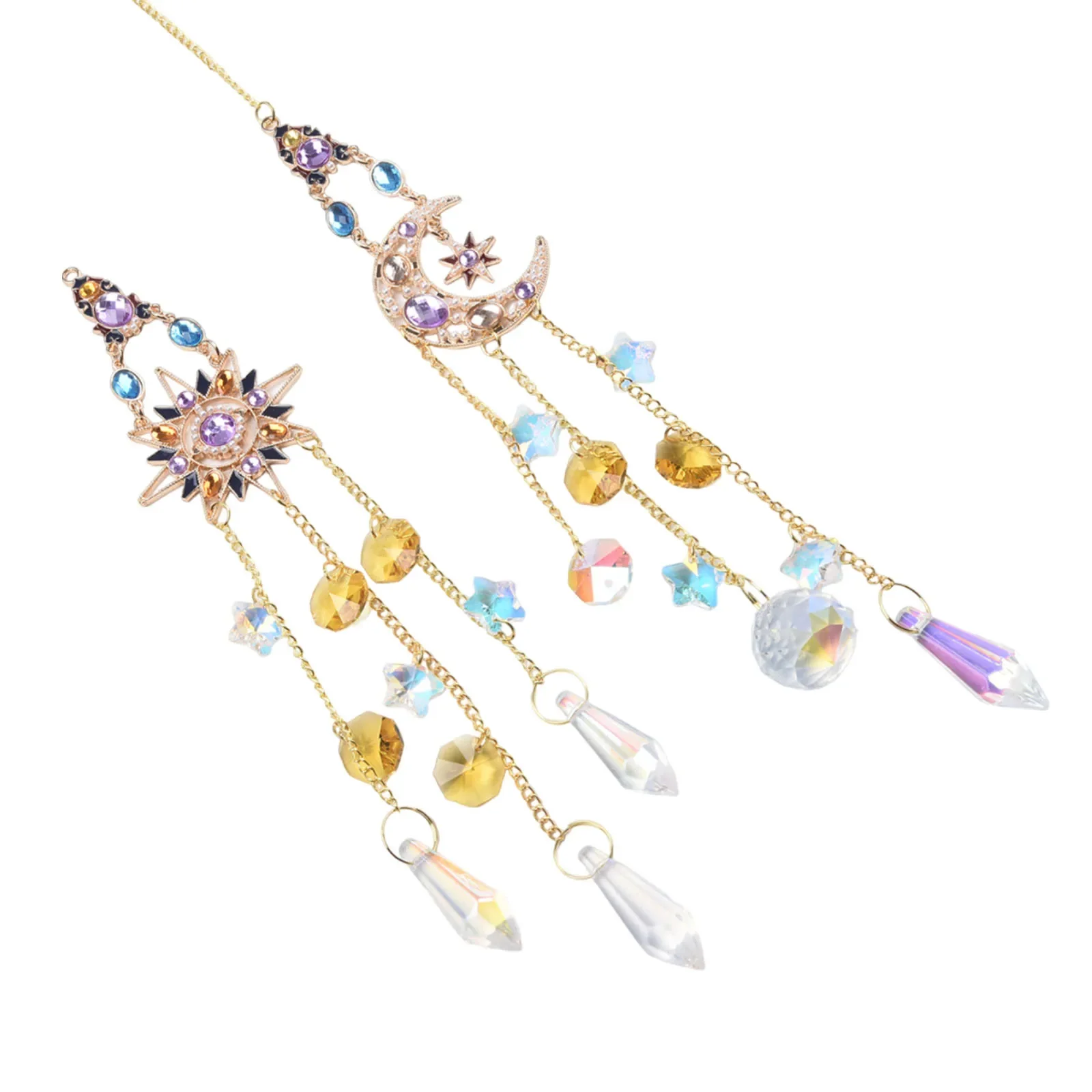 

Пара солнечных ловцов света Sun Moon For Crystal для декора, украшающего интерьеры, кухни, ванные комнаты и сады.