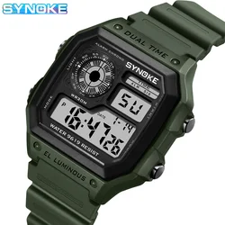 Outdoor Sport Horloge Mannen Synoke Merk Multifunctionele Horloges Wekker Chrono Waterdicht Digitaal Horloge Reloj Hombre