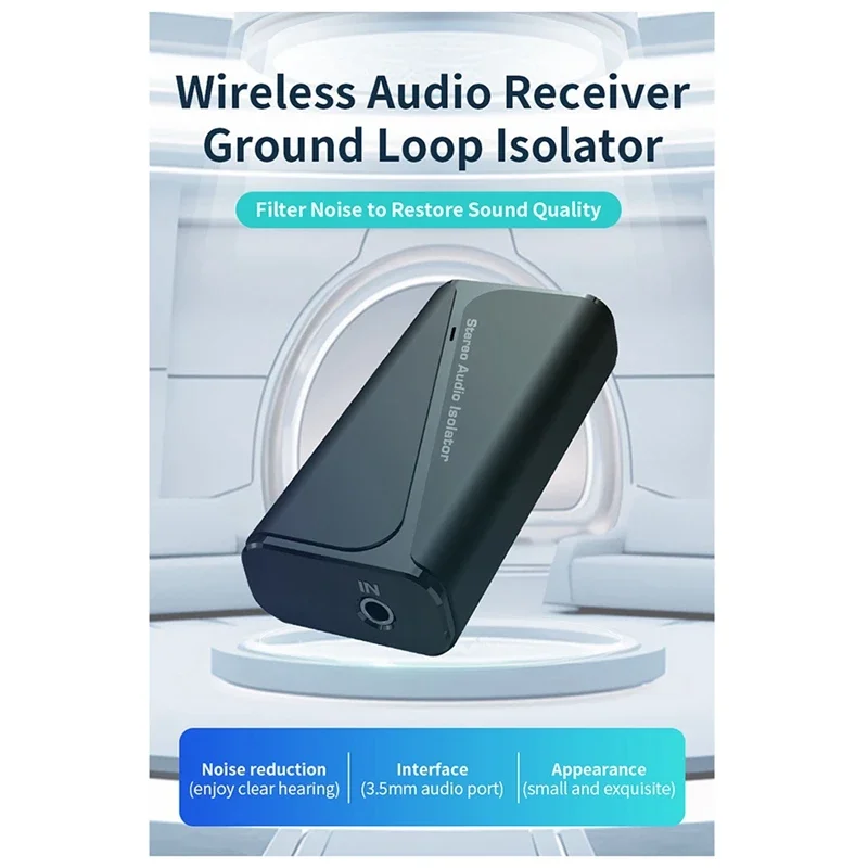 Hot New M29 Audio Ground Isolator 5.4 Bluetooth Receiver Common Ground Noise Filter Stereo Current Noise Eliminator