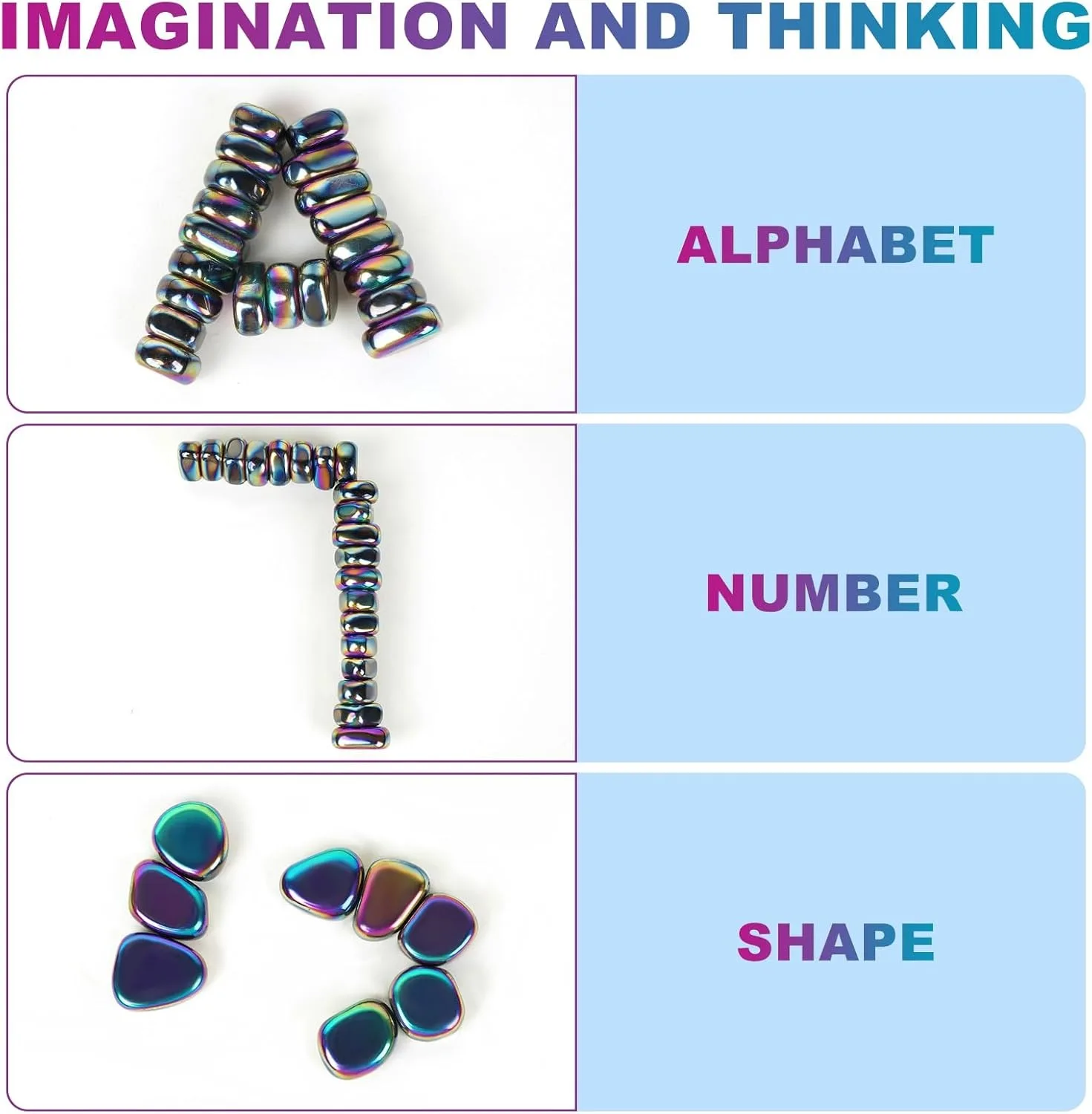 マグネットチェスゲームストーン、抗ストレス抗ストレスリリーフそわそわおもちゃ磁気ストーン大人用ADHD自閉症冷蔵庫ステッカーデスクEDC