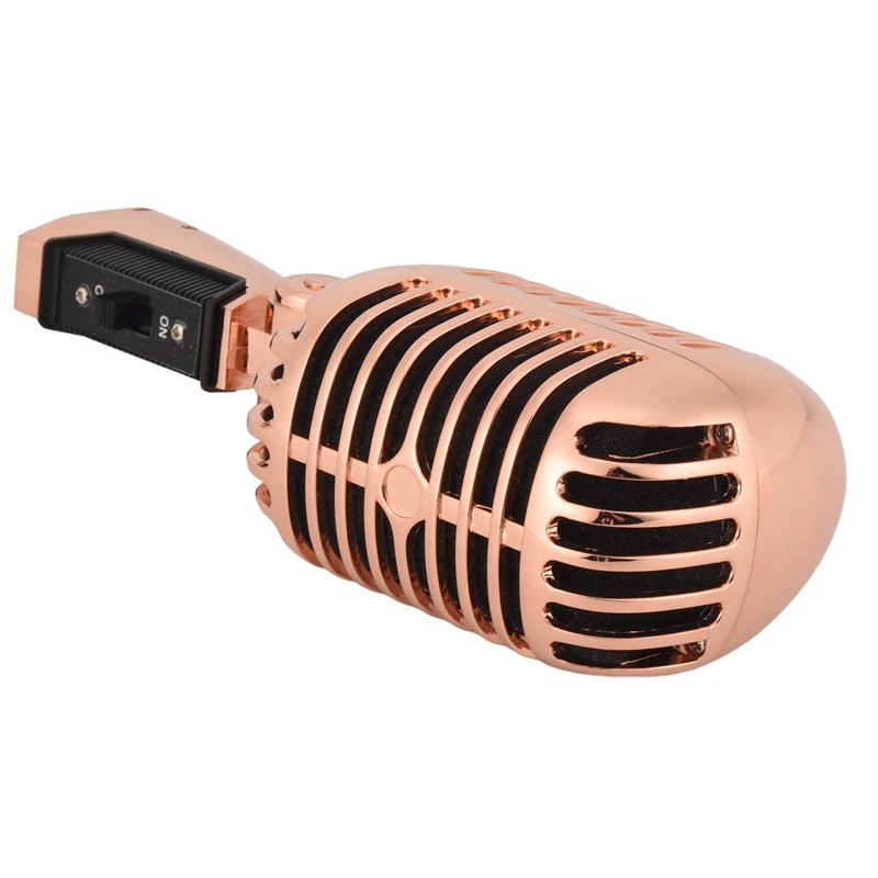 

Top-Rated Professional Wired Vintage Classic Microphone(Rose Gold)