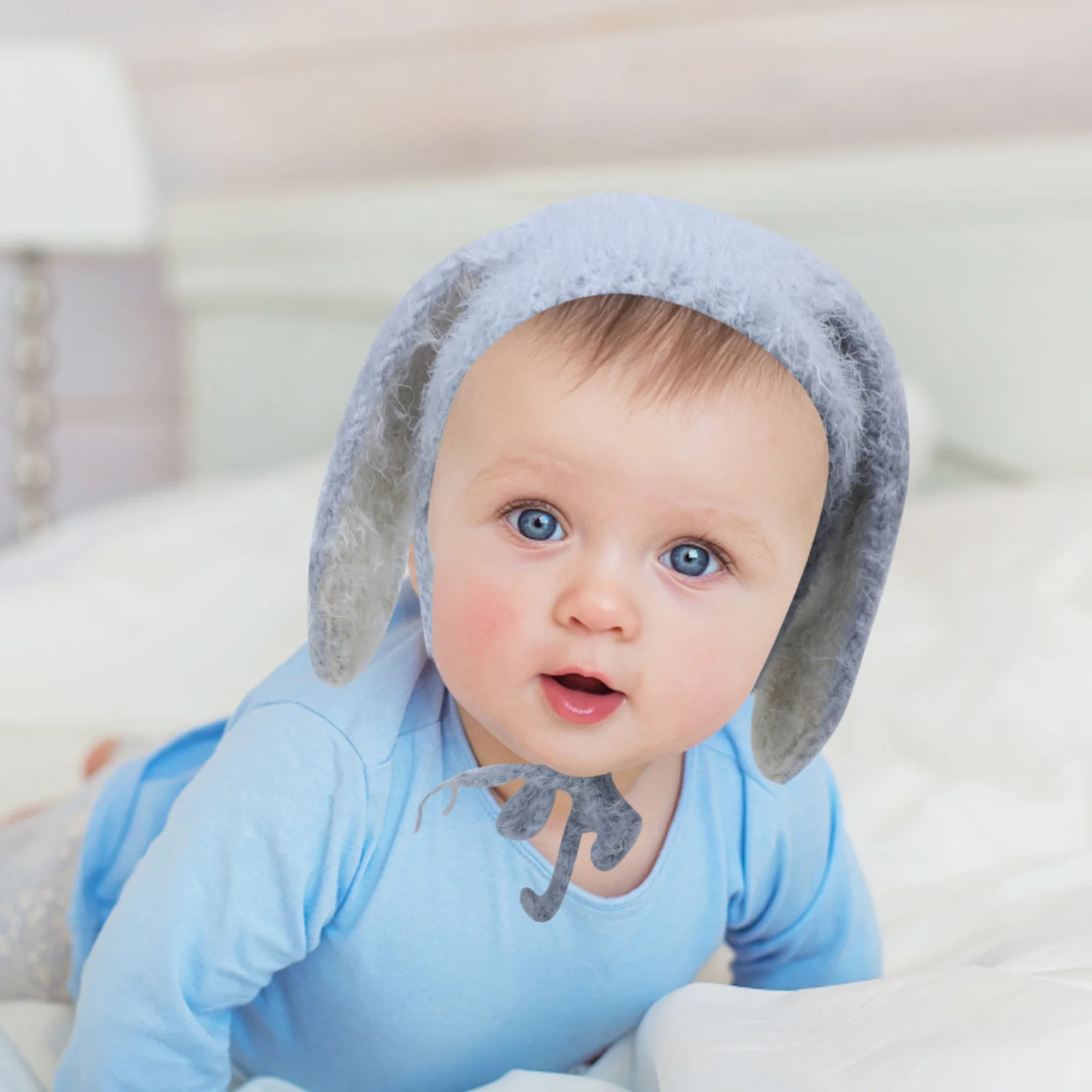 

Baby Rabbit Long Ears Hat Beanie Hood Newborn Winter Warm Cap Baby Photo Prop Toddler Infant Headwear Rabbit Ear Beanie Hat