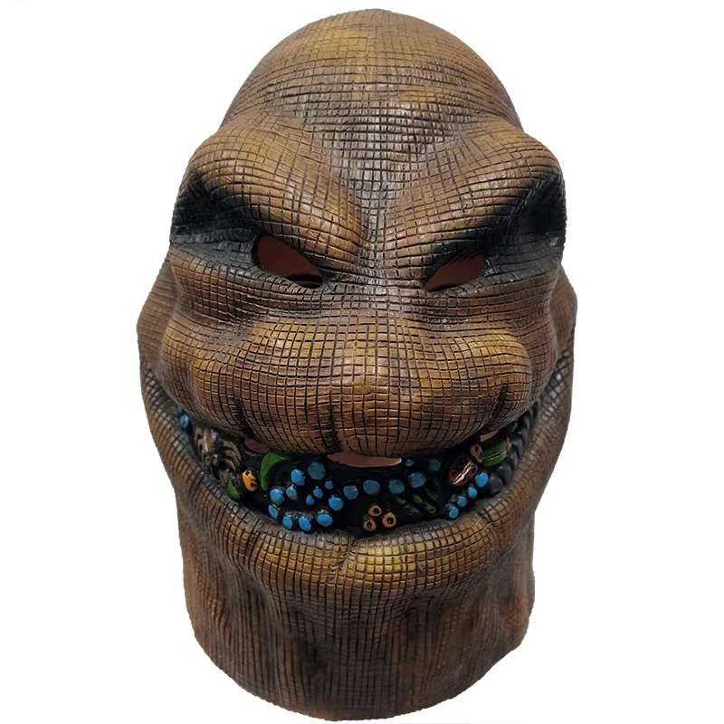 

New Sand Sculpture Halloween Mask with Funny Head Cover Ukibuki Bag Man Latex Mask Mardi Gras Cosplay Carnaval Scary Mask