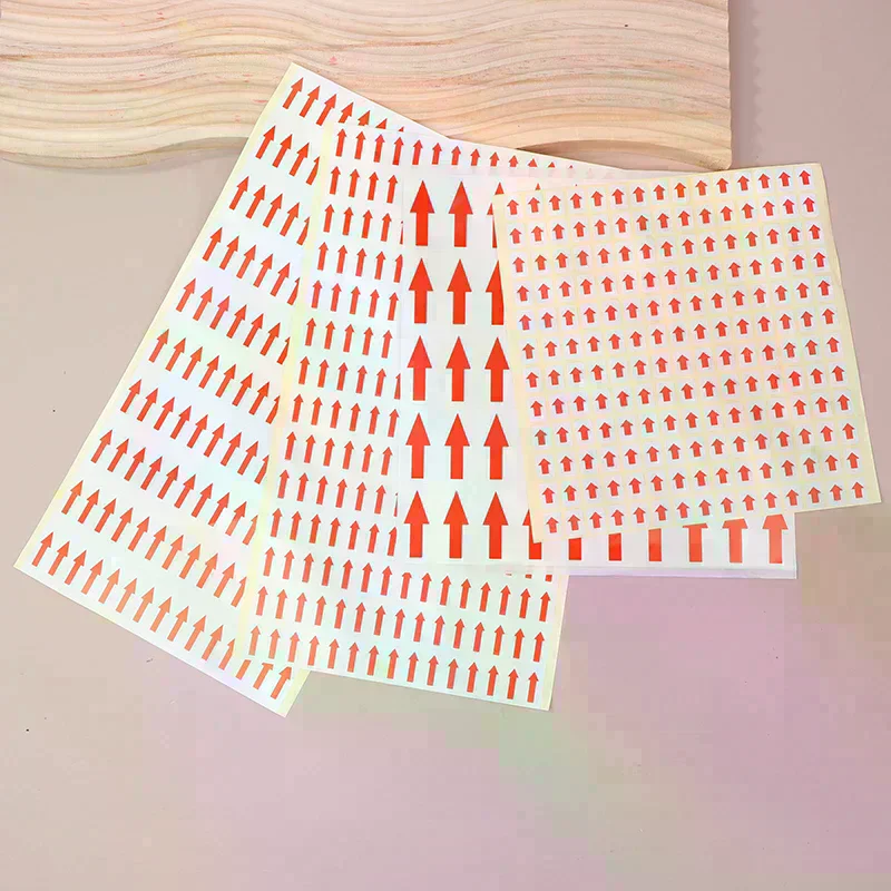 10 PCS Red Arrow Stickers Self Adhesive Custom Labels Directional Labels Red Arrow Stickers
