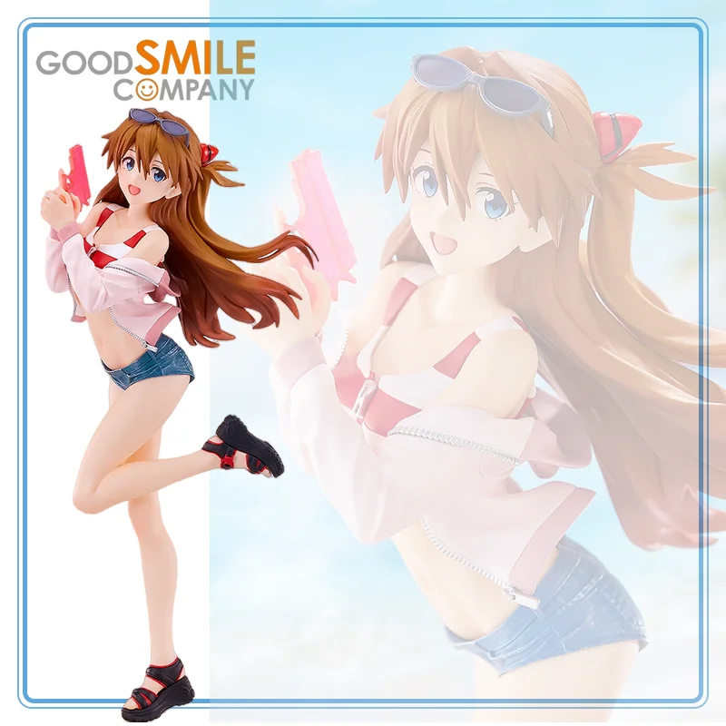 

GOOD SMILE COMPANY Original Evangelion Shin Gekijouban Souryuu Asuka Langley Beach Queens Pop Up Parade L Gifts Toys Model