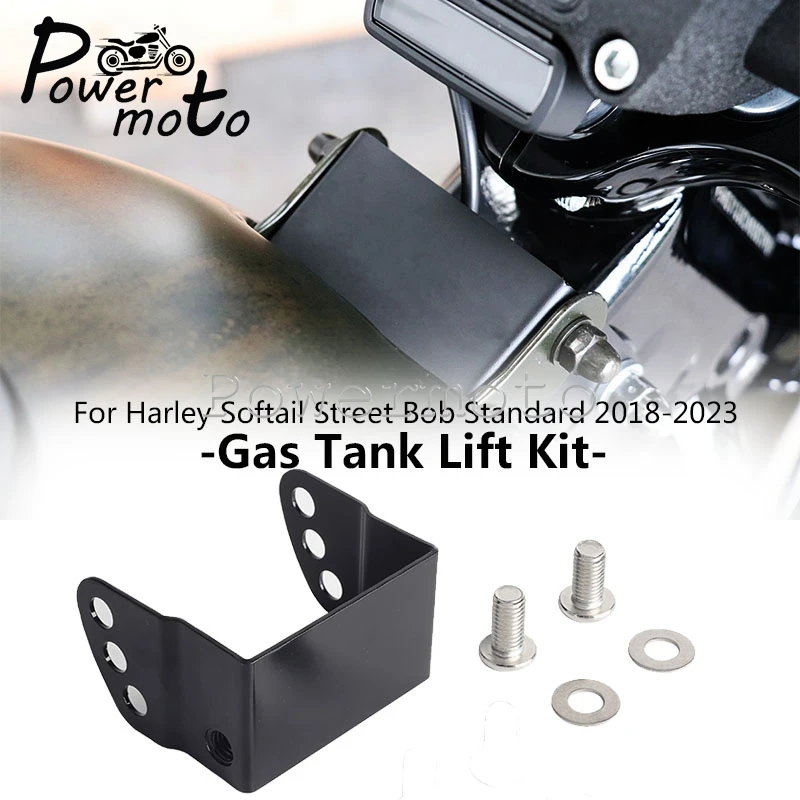 Motorcycle Steel Gas Tank Lift Kits Modified Risers Bracket For Harley Softail Street Bob FXBB 114 FXBBS Standard FXST 2018-2023