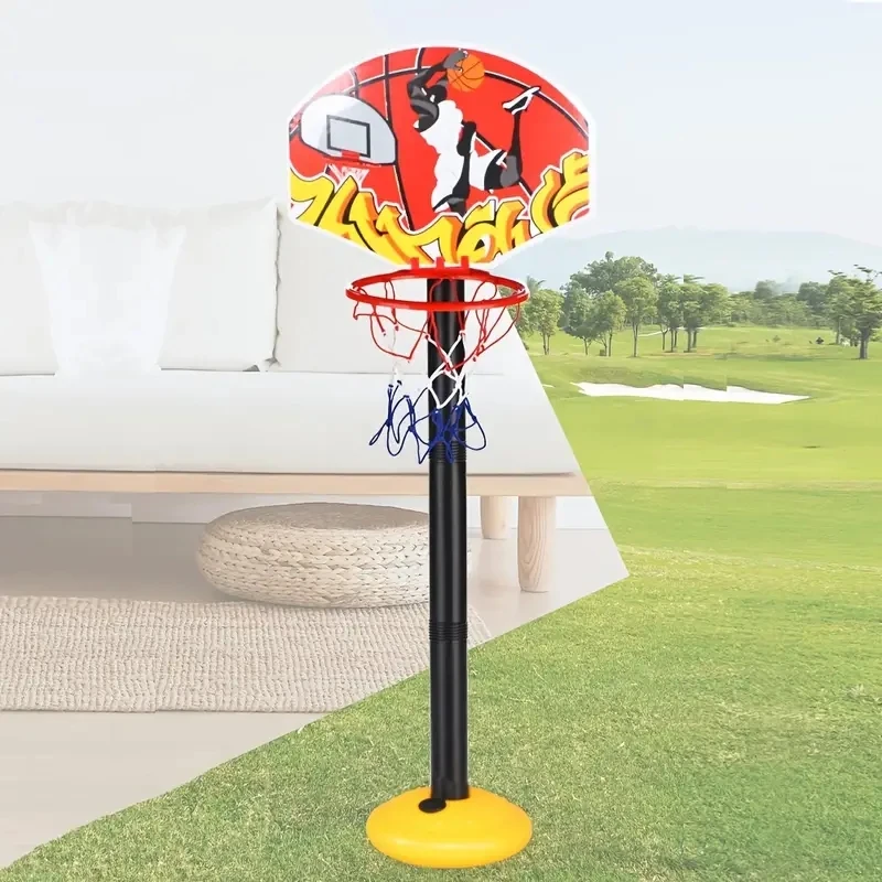 Kids Adjustable Basketball Hoop Outdoor Indoor Ball Sport Backboard Children Boys & Girls Toy Lifting Frame Board Stand Physical