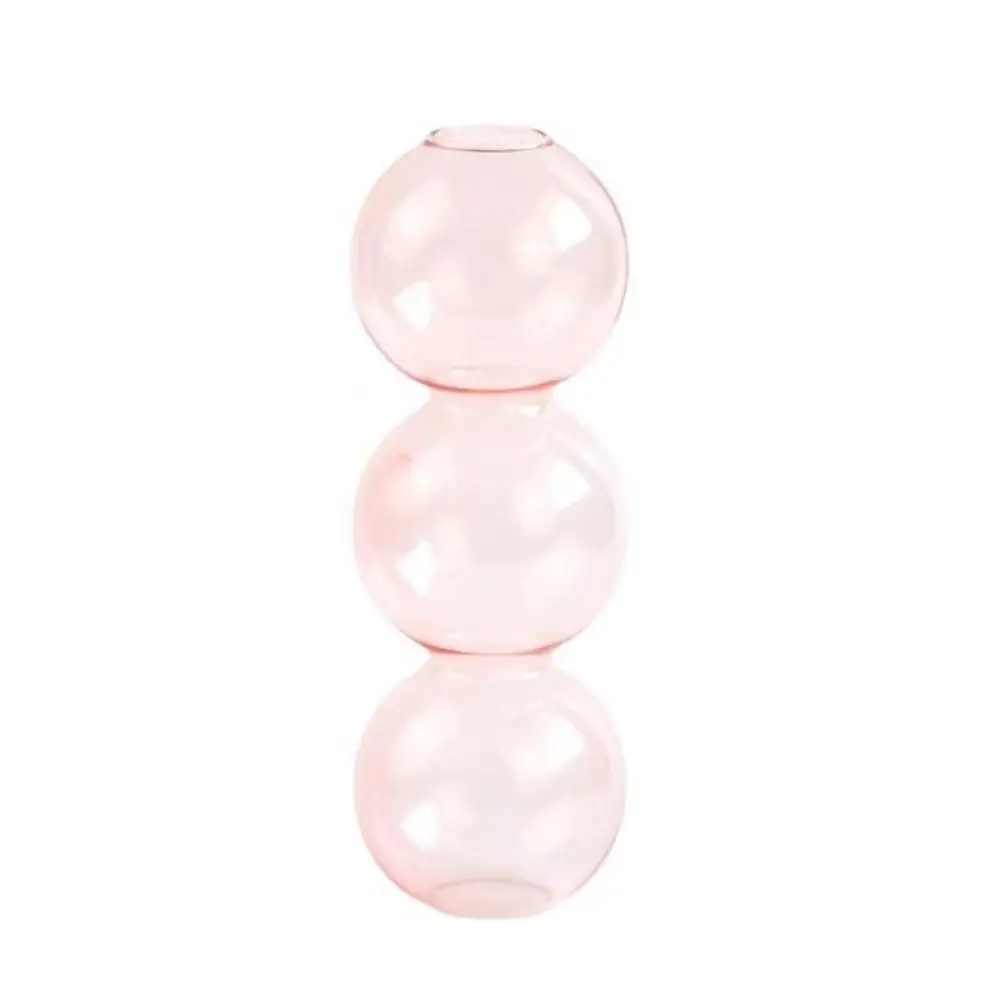 Romantic Glass Vase Simple Modern Hydroponic Flower Pot Creative Funny Spherical Flower Vase Birthday