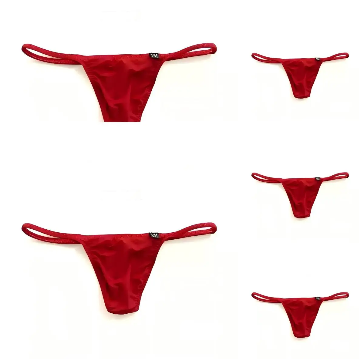 5 pcs  Men's  Semi  Transparent  Thin   Thongs  Sexy    Low  Waist  Tight  Fitting   Bagless   G-strings   Hot  Underwear
