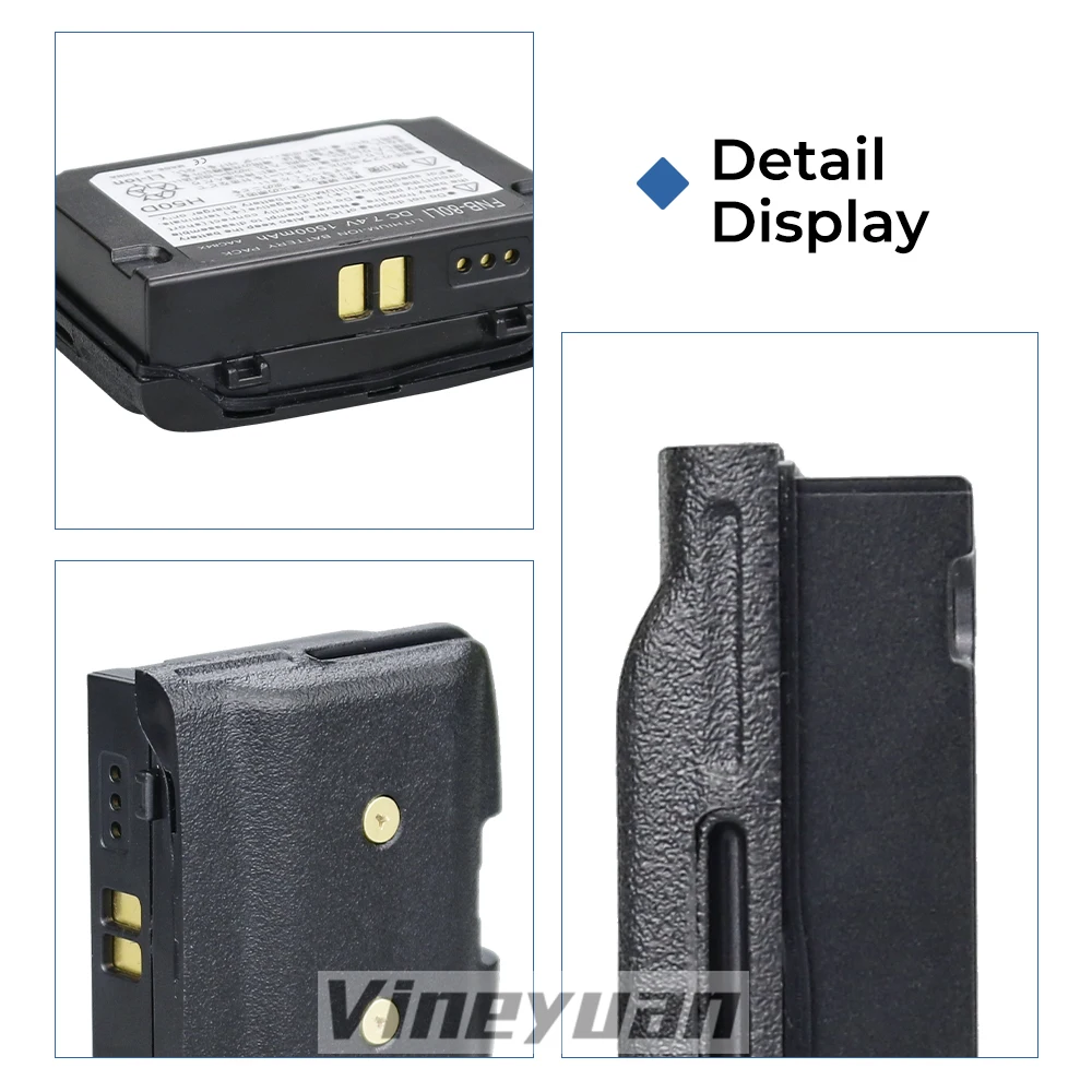 Replacement FNB-80Li, FNB-58Li Rechargeable Battery for Yaesu/Vertex VX-7R, VX-6, VX-6R, VX-5, VX-5R, VXA-710,Two-Way Radios