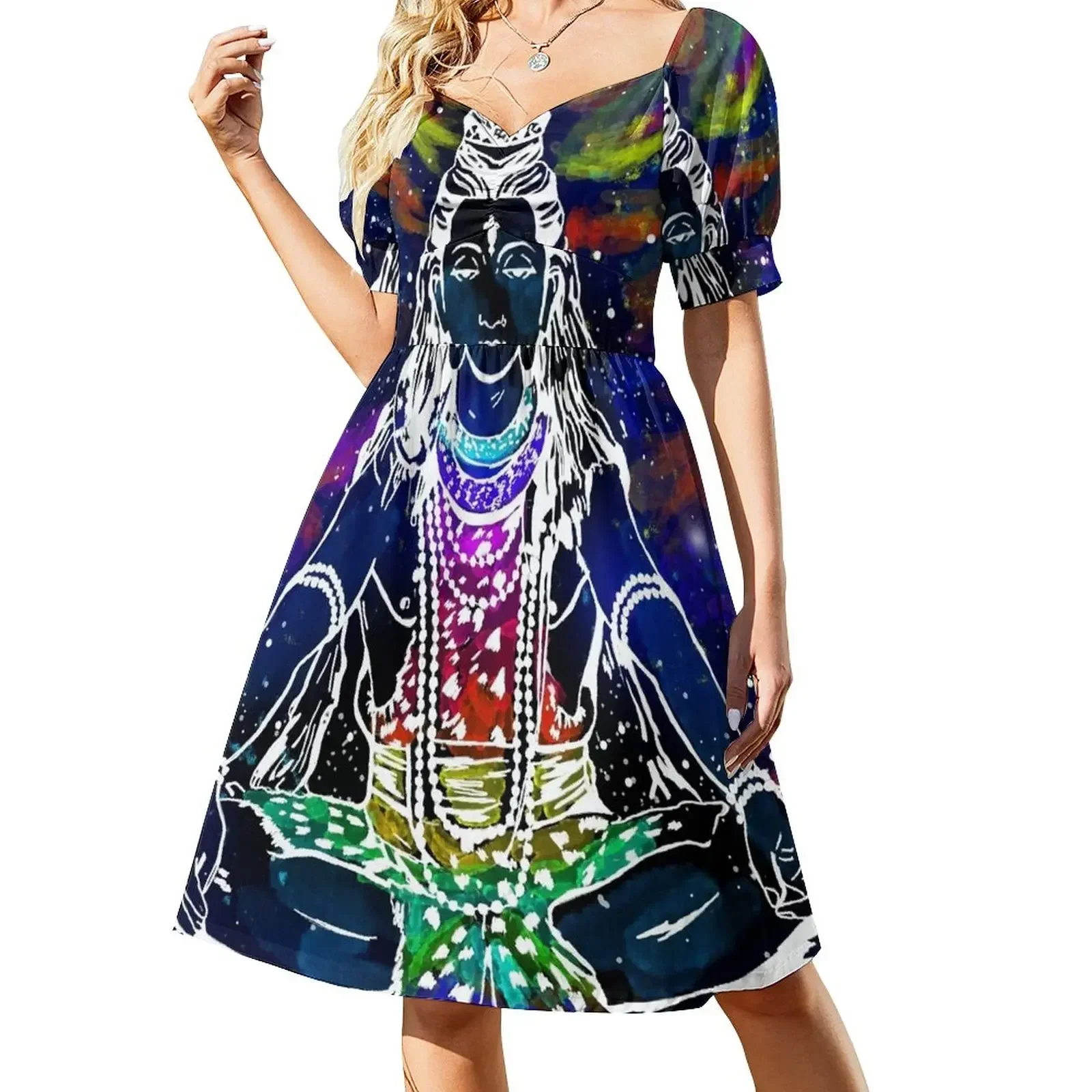 

Shiva ( Hindu ) Sleeveless Dress women's evening dress 2025 Women's summer skirt summer women's suit Dress