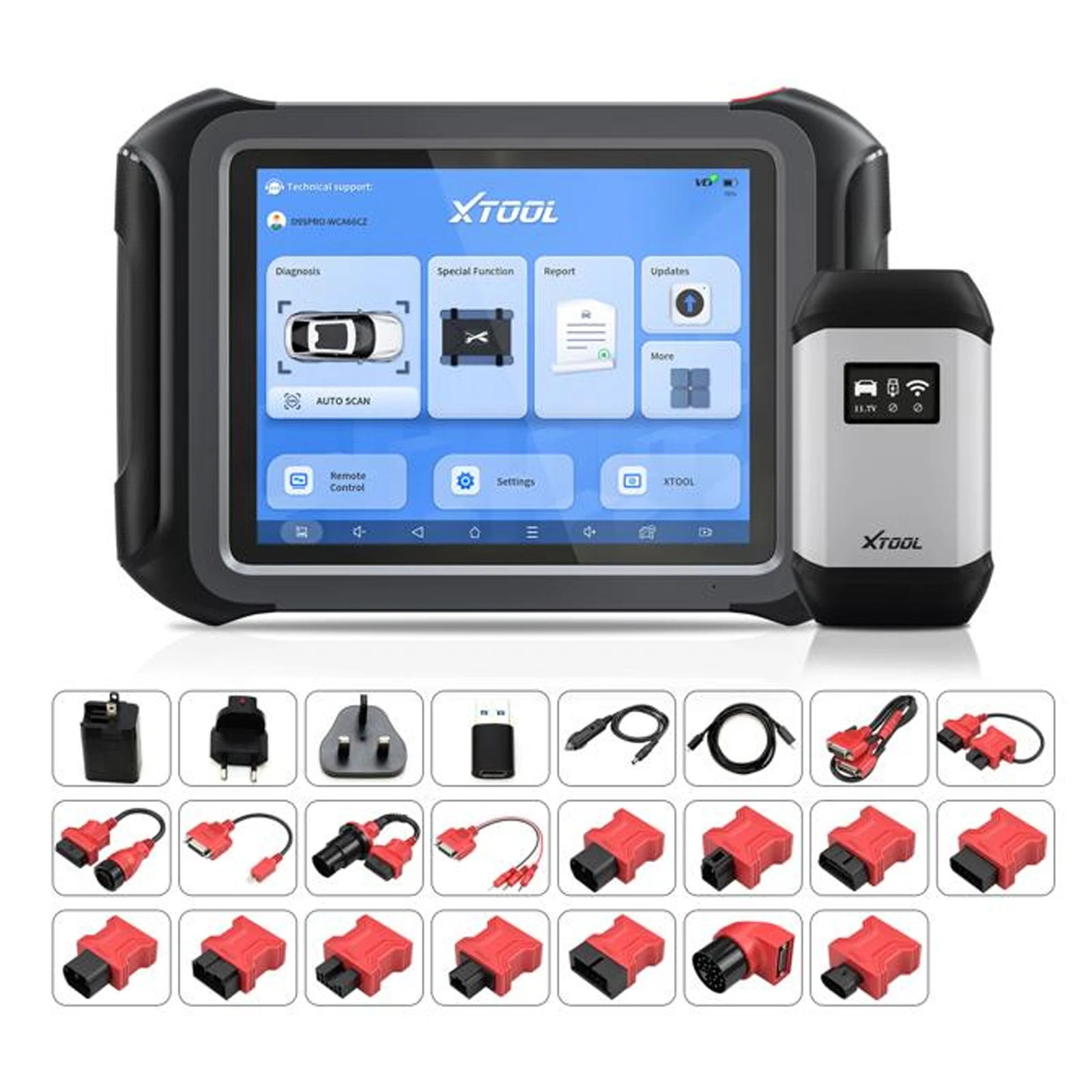 

2023 XTOOL D9S PRO WIFI Connection Auto Diagnostic Scanner Support ECU Coding Topology Mapping Key Programming 42 Service Functi