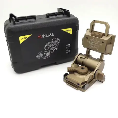 Sotac L4 G24 L4G24 NVG Wilcox PVS15 PVS18 야간 투시경 텔레스코픽 시트 용 마운트 브래킷 홀더 빠른 분해 액세서리