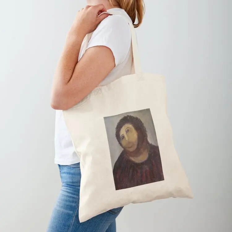 

Monkey Jesus Tote Bag Canvas bag for women bag luxury women custom tote Fabric