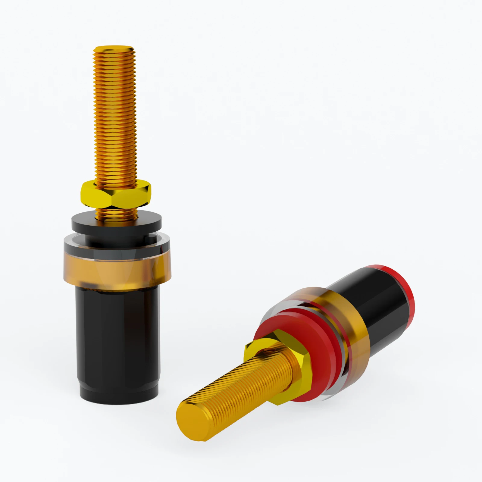 مكبر الصوت محطة ملزمة آخر 60 مللي متر الموز التوصيل جاك لوحة جبل موصل مقبس نحاسي 24K مطلية بالذهب لمكبرات الصوت