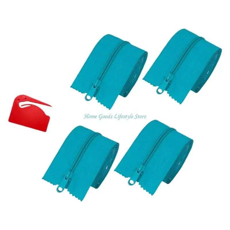 E74E 4 قطع سحابات واقية من الغبار مقاومة للتمزق وسحابات باب لاصقة مزدوجة الجوانب #4