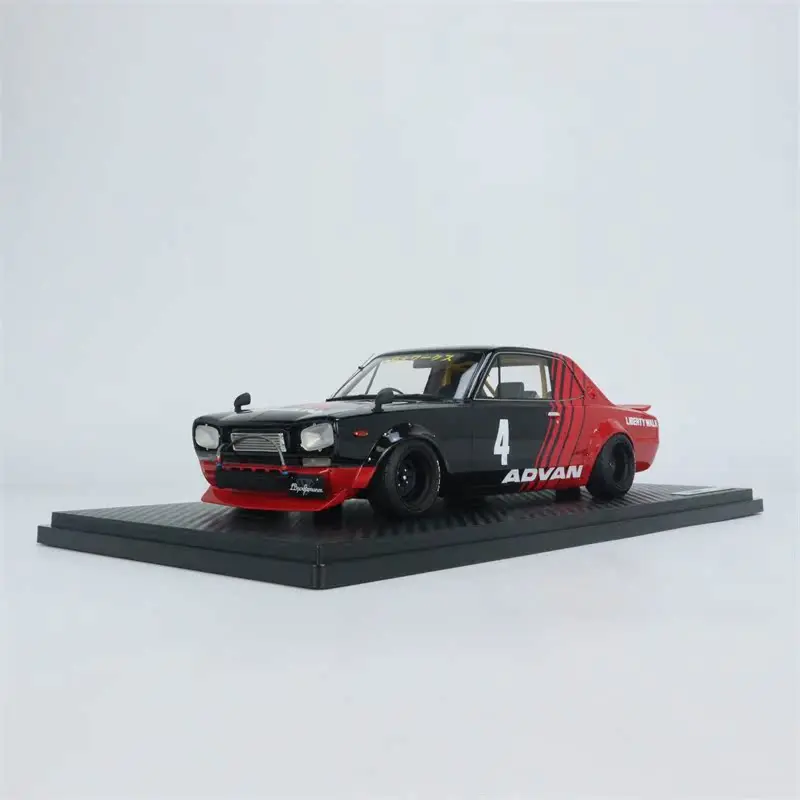 IG Maßstab 1:18 LB-WORKS Hakosuka 2 Tür Harz Simulation Auto Modell Sammeln Spielzeug Geschenk Souvenir Display Ornament