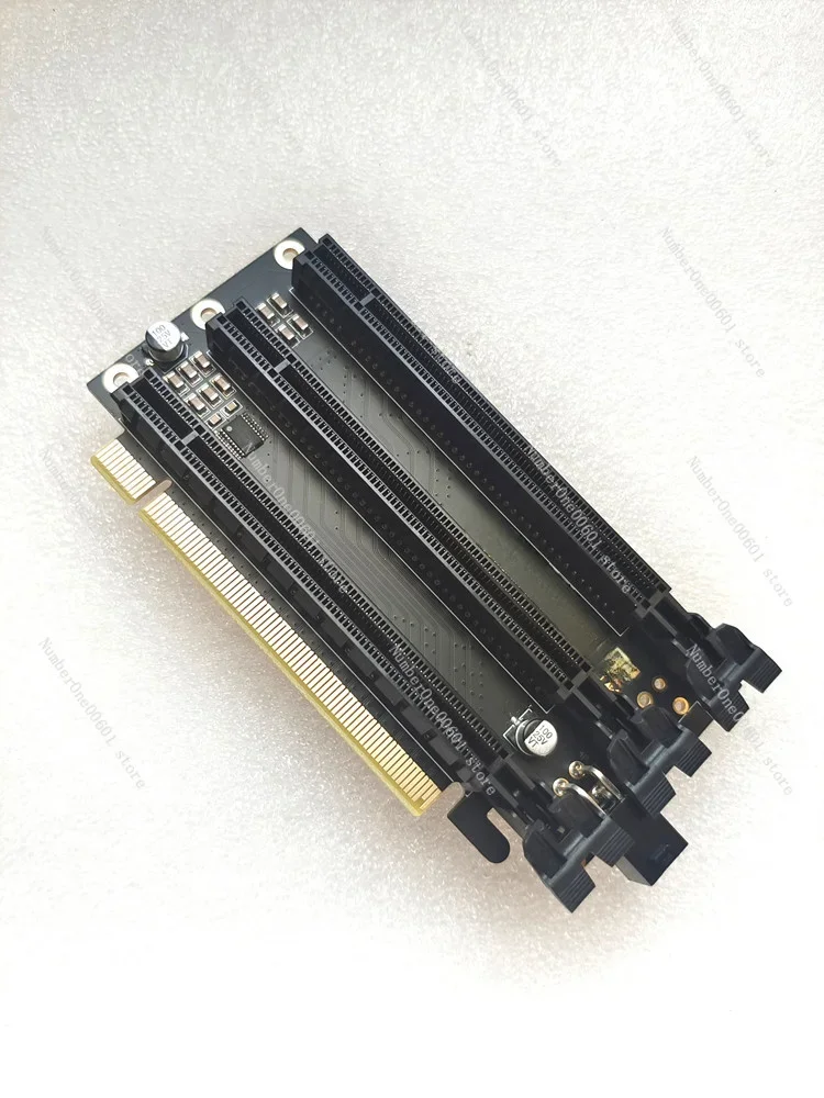 Split Card X16 To X8x4x4 Lateral Adapter Card Expansion Card One in Three ITX Three Slot Extension Split