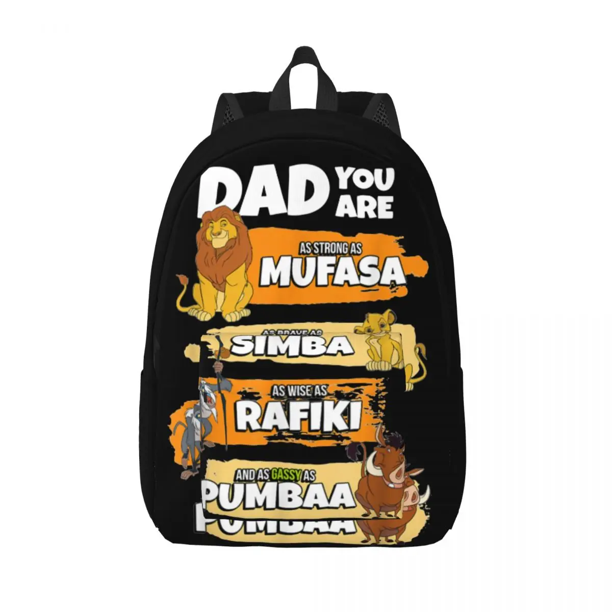 

Рюкзак The Lion King Dad You Are Word Stack для мужчин и женщин, подростковый студенческий рабочий рюкзак, сумка на плечо для ноутбука, подарок