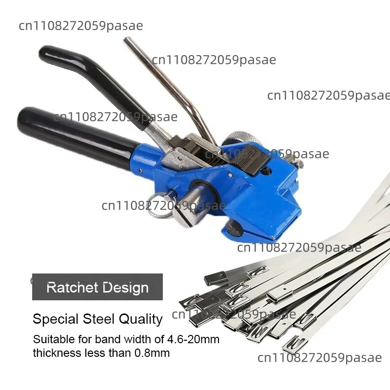 Cross-border stainless steel cable tie packing pliers Manual cable tie pliers tightener Cutting integrated cable tightening