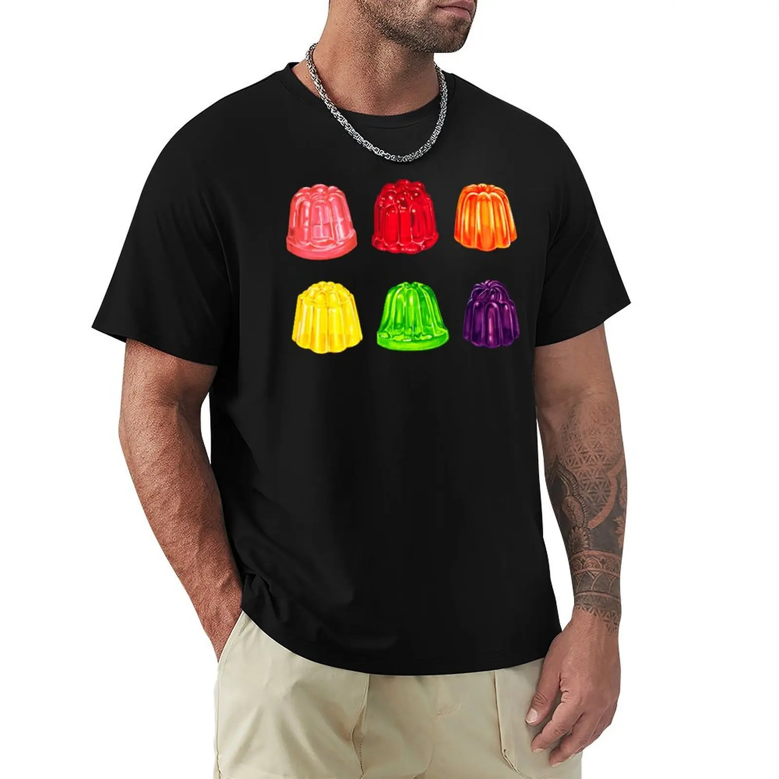 

Rainbow Jello Pattern - Blue T-Shirt sports fans anime clothes custom t-shirts mens graphic t-shirts pack