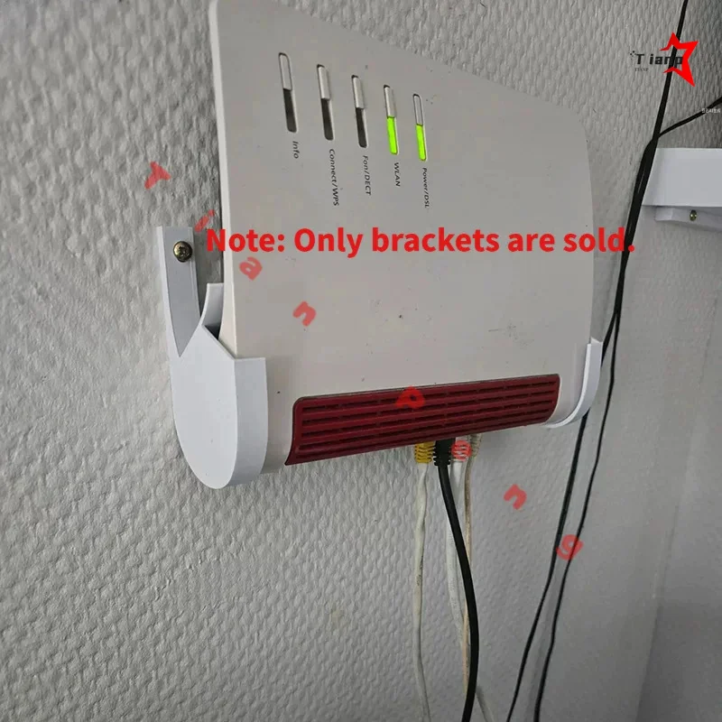 Space Saving Anti-Vibration Wall Mount Tray Anti-Slip Support With Cable Organizer For AVM FritzBox 7590 AX Wireless Router
