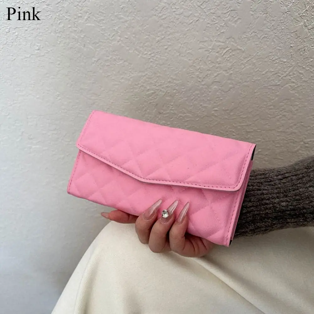 Portable PU Leather Holding Long Wallet Multi-function Large Capacity Coin Purse Handbag Women Ladies
