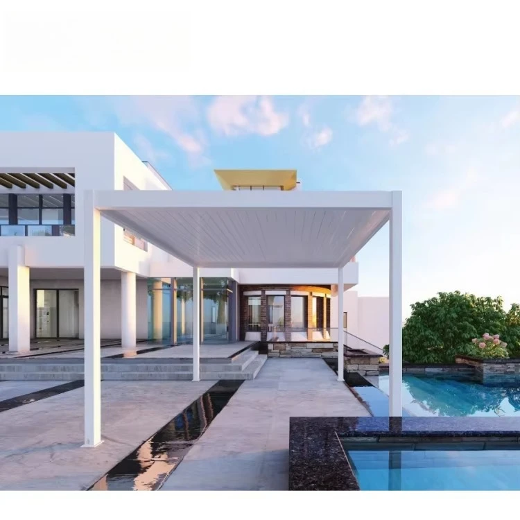 

Best Selling Sliding Garden Glass Door Pergola Motorized Aluminium Rodent Louver Proof Manual 10x13 Aluminium Louvered Pergola