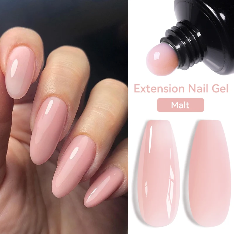 UR SUGAR 15ml Clear Nude Pink Quick Extension Nail Gel Soak Off Nail Art Gel Finger Extension Acrylic Solution Gel Polish Manicu