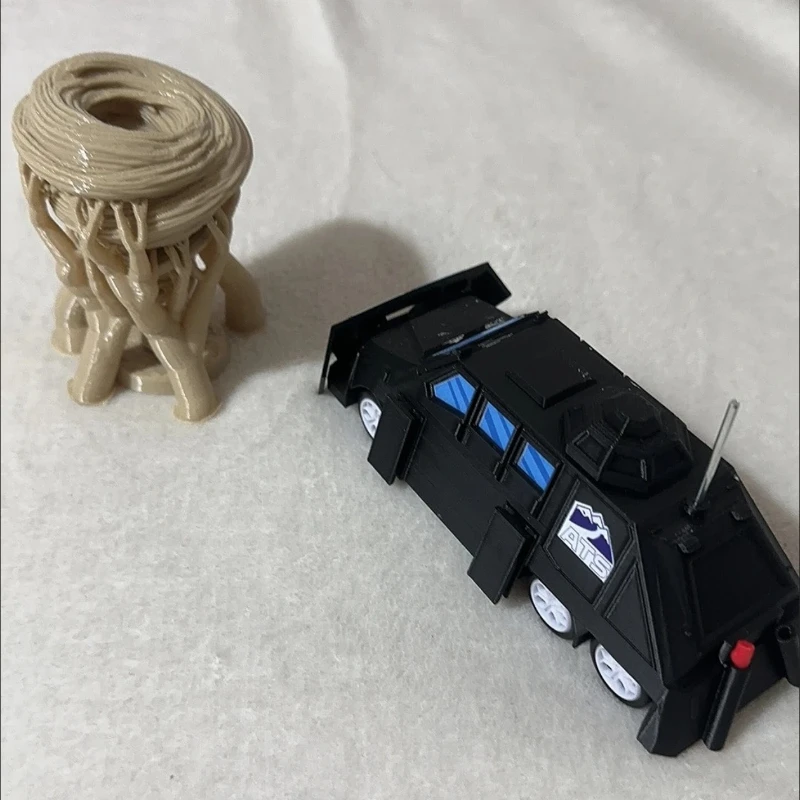 TIV2 Tornado Interceptor Dual Form Deployable 3D Printed Mini Car Model Statue Desktop Display Collectible