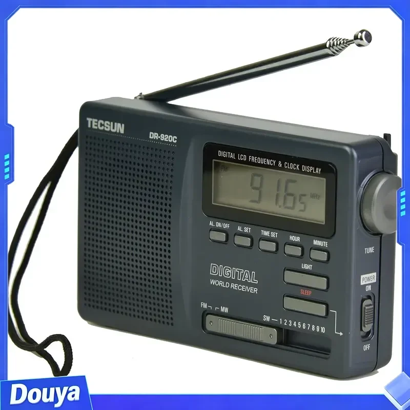 DR-920C Digital Fm Radio Display FM/MW/SW Multi Band Portable Radio Full Band Clock Radio