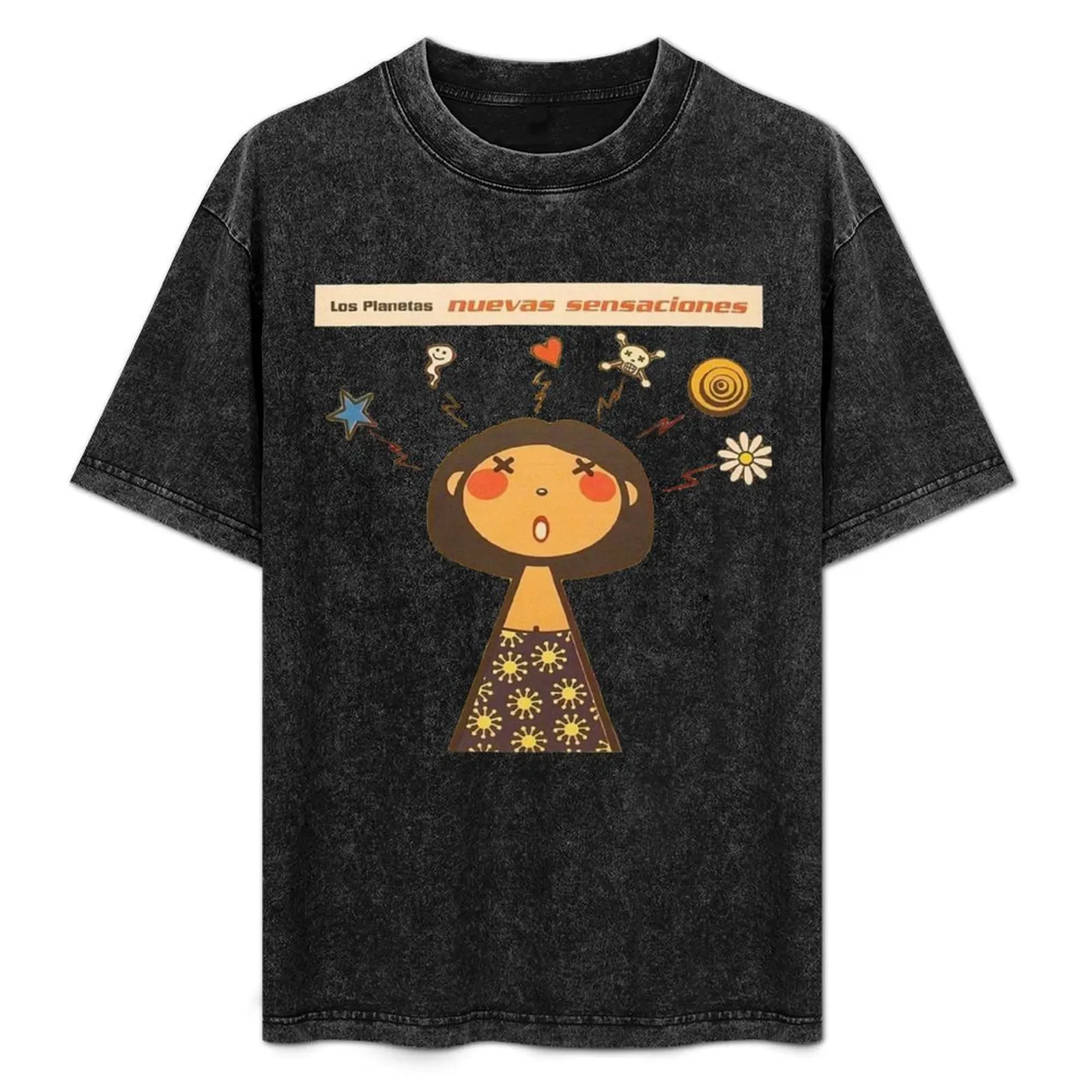 

Los Planetas Nuevas sensaciones T-Shirt Fashion Simple Casual Tee Shirt