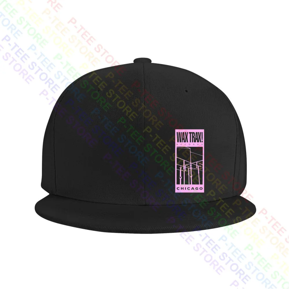 Wax Trax Wire Logo Baseball Cap Snapback Caps Knitted Bucket Hat