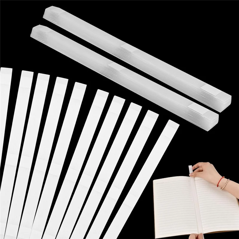 メッシュ裏地付き接着剤ストリップ 50 個、製本用ホットメルト接着剤ブック修理テープ用熱接着剤ストリップ