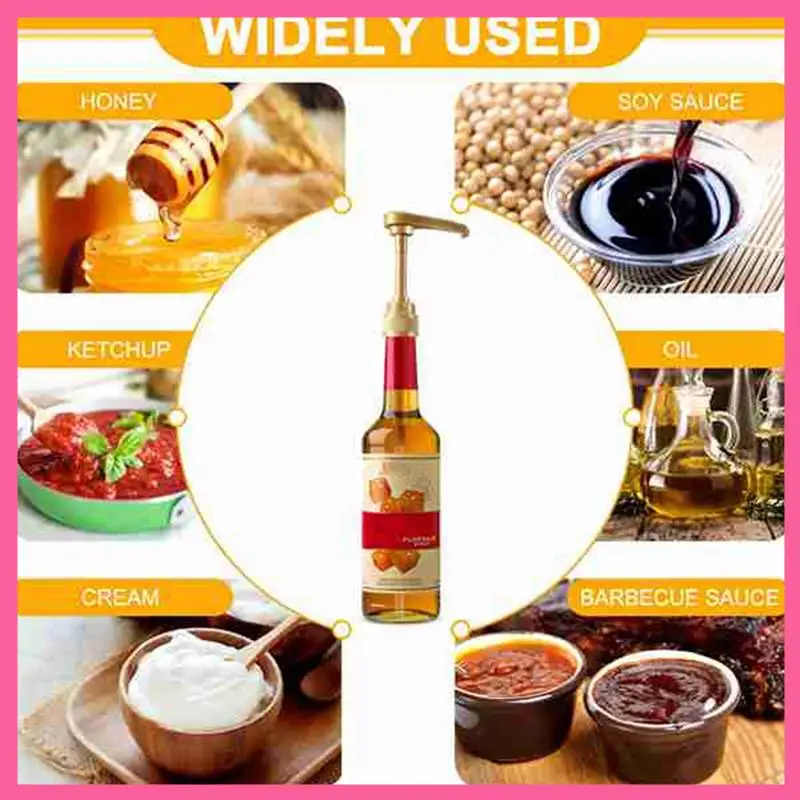 

HOT-10Pcs Syrup Pump Coffee Syrup Pump 750Ml Syrup Pump For Kitchen Dinning Bar Accessories
