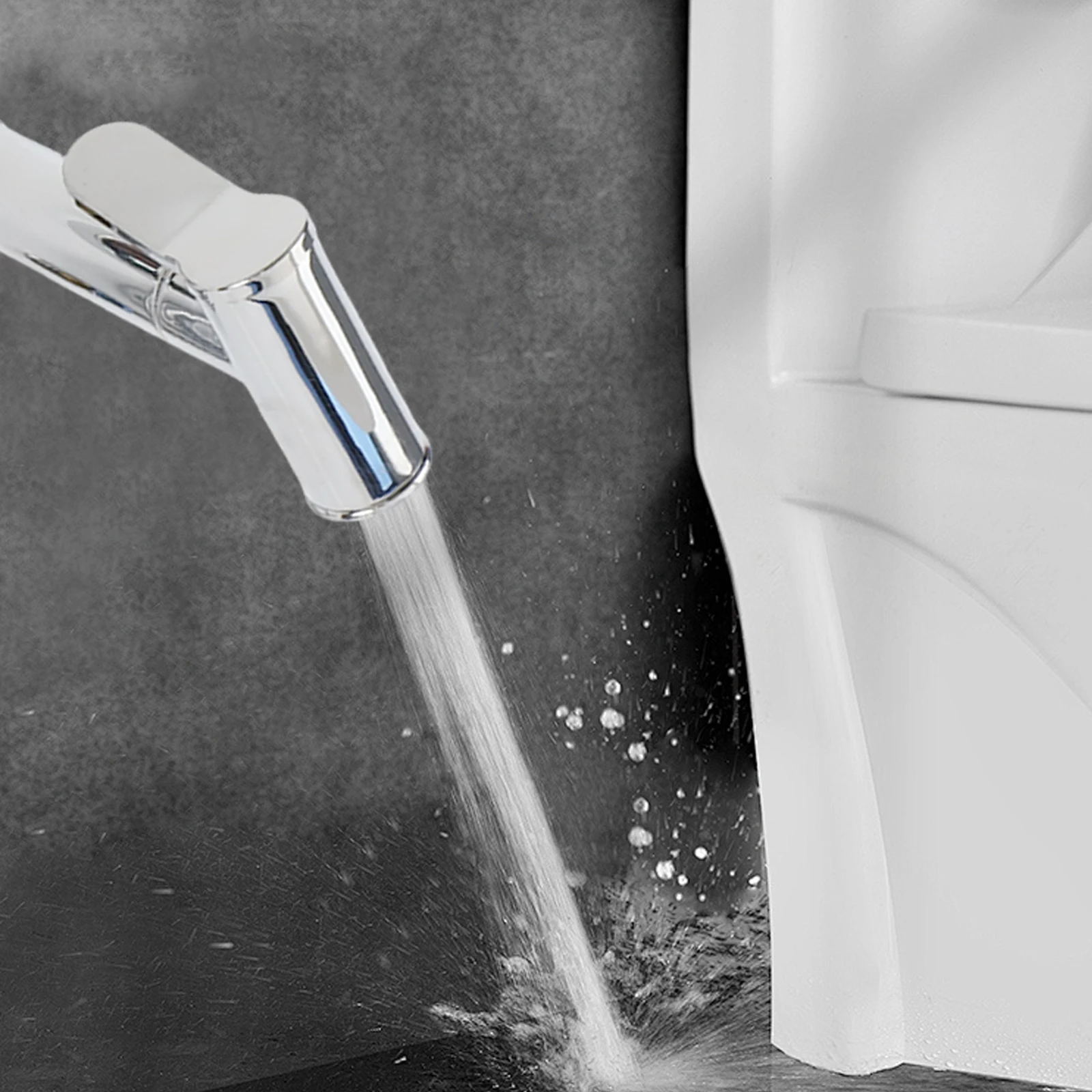 

Распылитель для биде с регулируемым давлением Материал из цинкового сплава Простая установка Очиститель распылителя с регулируемым давлением воды