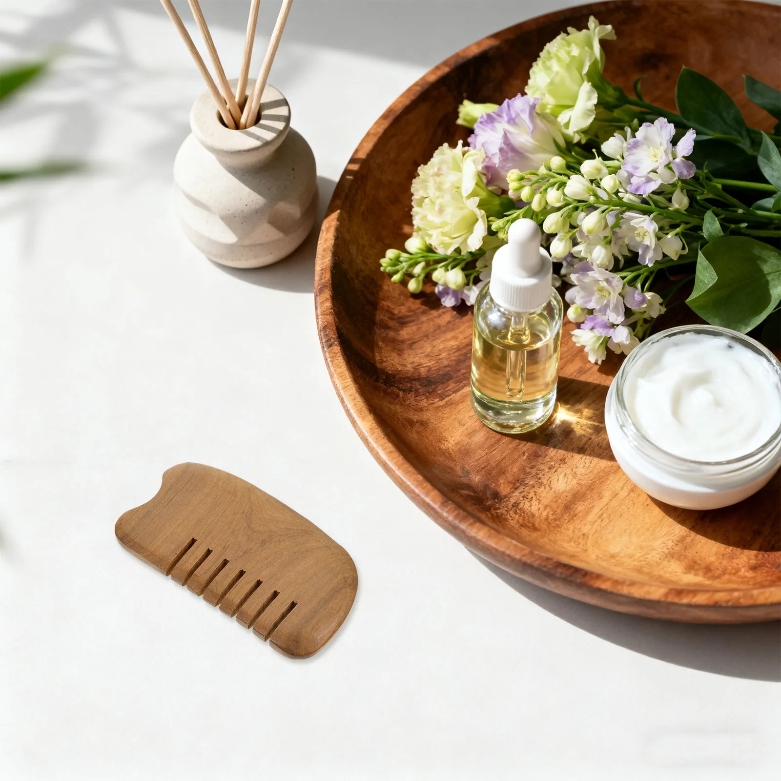 

2Pcs Durable Wooden Gua Sha Scraping Boards Massage Tools Face Body Skin Care Circulation Enhancer Healthy Spa