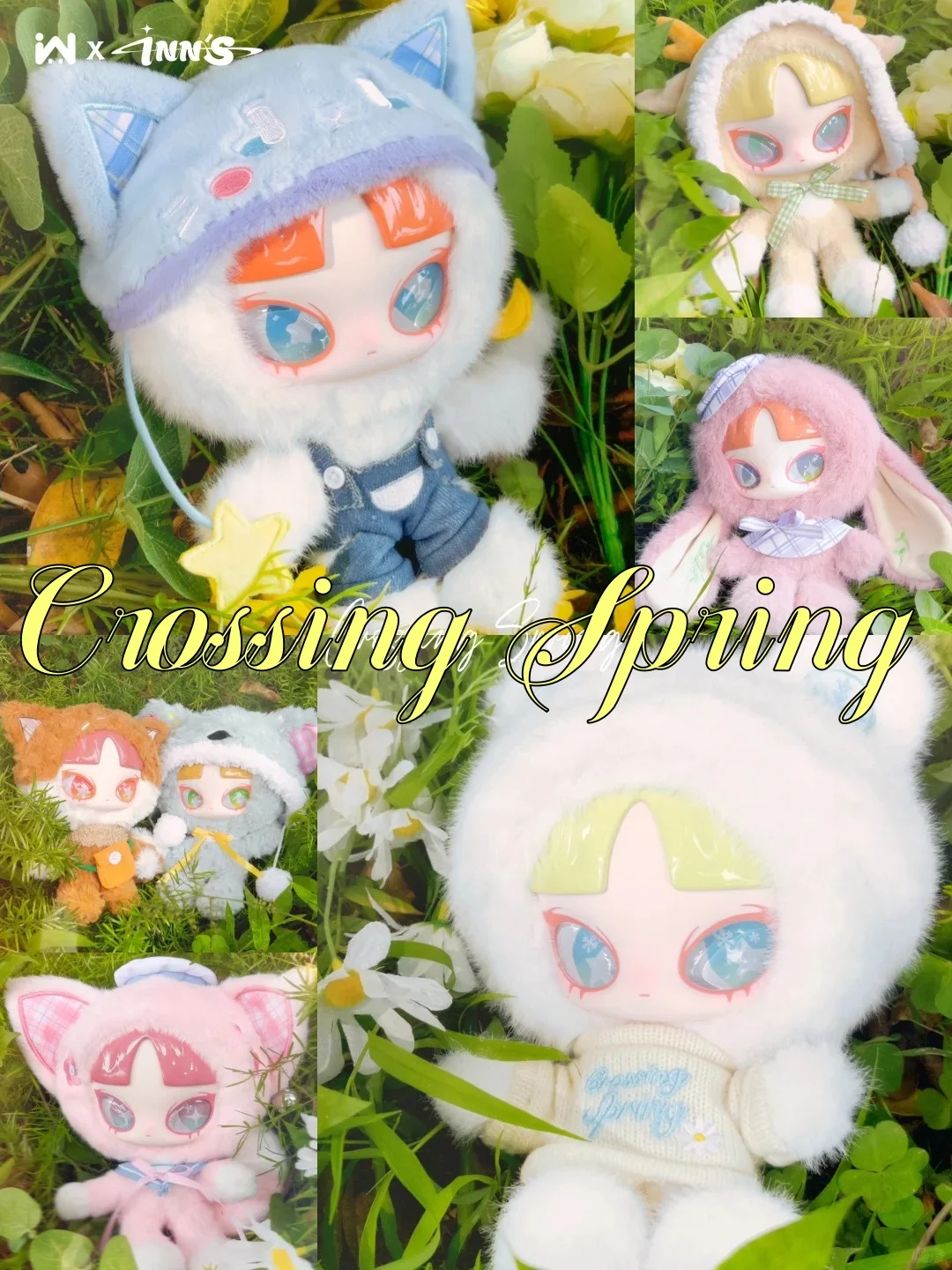 

Genuine INN'S Crossing Spring Series Vinyl Blind Box Plush Doll Original Tide Play Kawaii Pendant Doll Ornaments Girl Gift