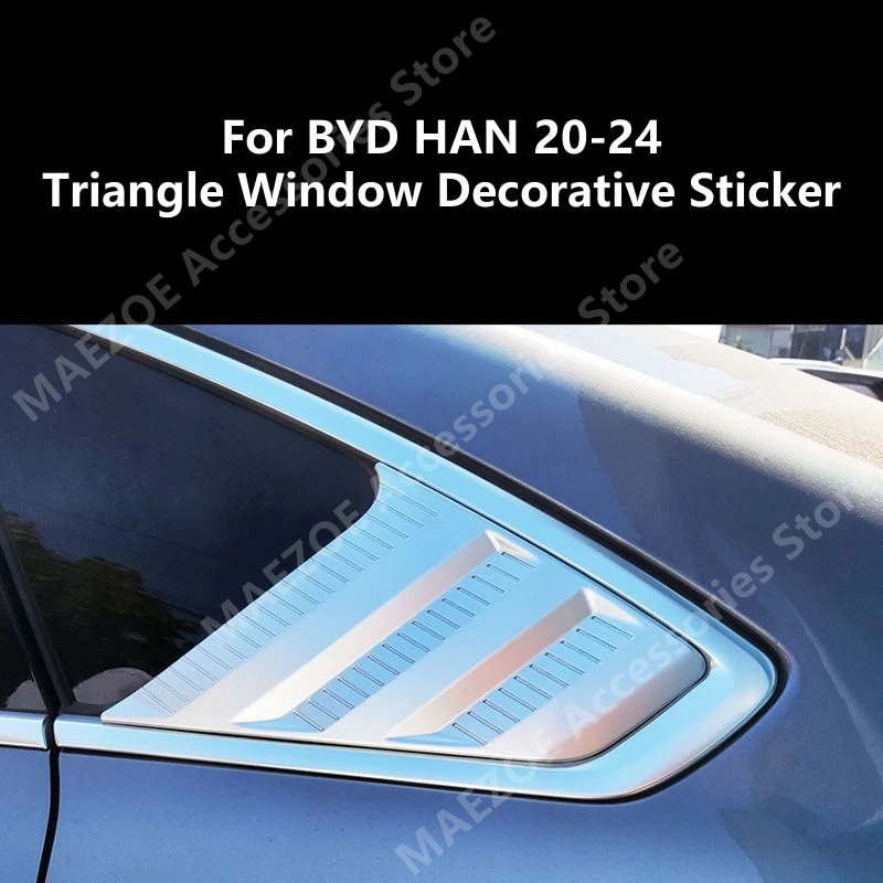 

For BYD HAN 20-24 ABS Triangle Window Decorative Sticker,Car Exterior Modification Protection Accessories Refit