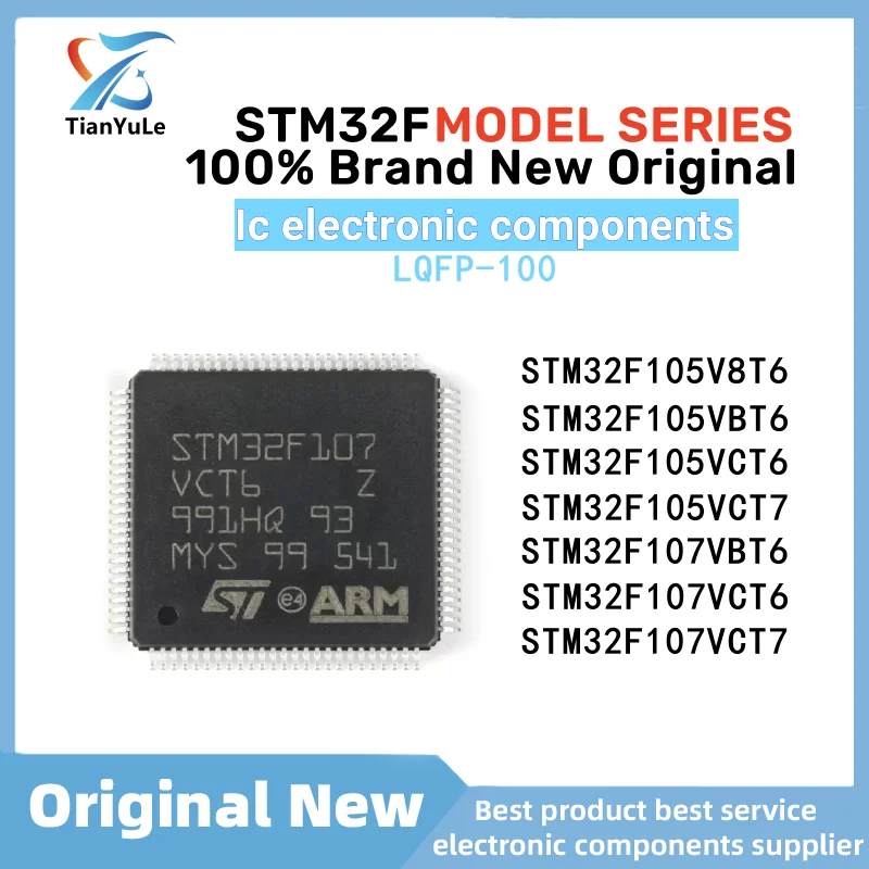 STM32F105V8T6 STM32F105VBT6 STM32F105VCT6 STM32F105VCT7 STM32F107VBT6 STM32F107VCT6 STM32F107VCT7 STM32F105 STM32F107 IC Chip