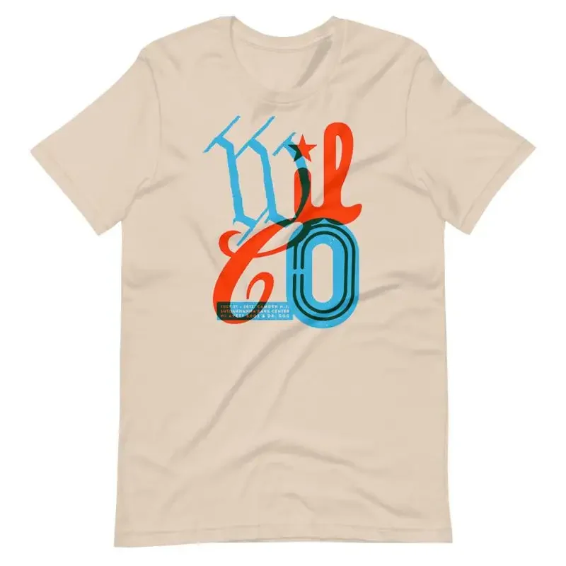 T-shirt style affiche de concert du groupe Wilco