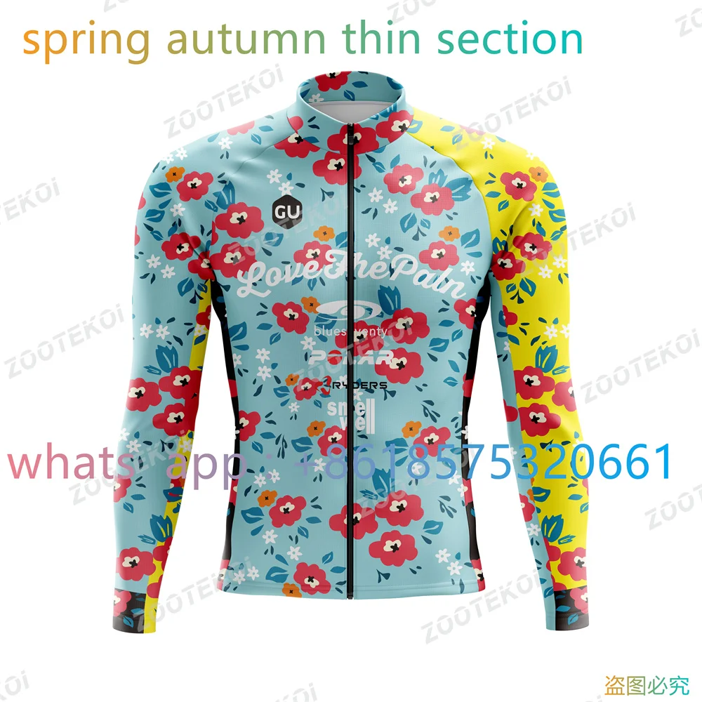 

Love The Paln Men Cycling Jersey Spring Autumn Bike Jersey Shirt Ciclismo MTB Road Bike Thin Coat Long Sleeve Bicycle Clothing