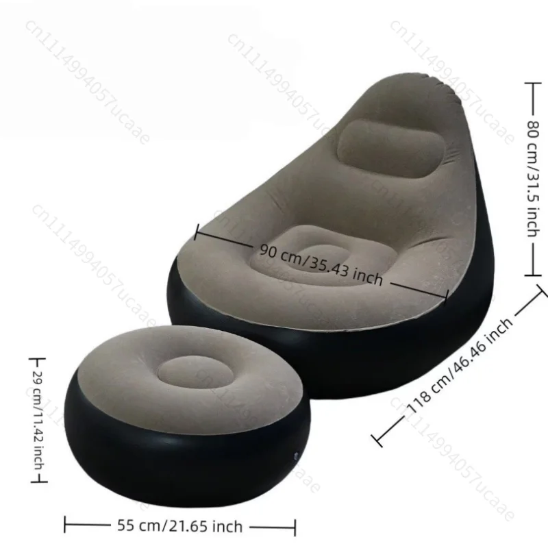Modern Camping  Inflatable Air Sofa Chair Comfortable Foldable Lounge Mattress with Cooling for Outdoor Park Leisure